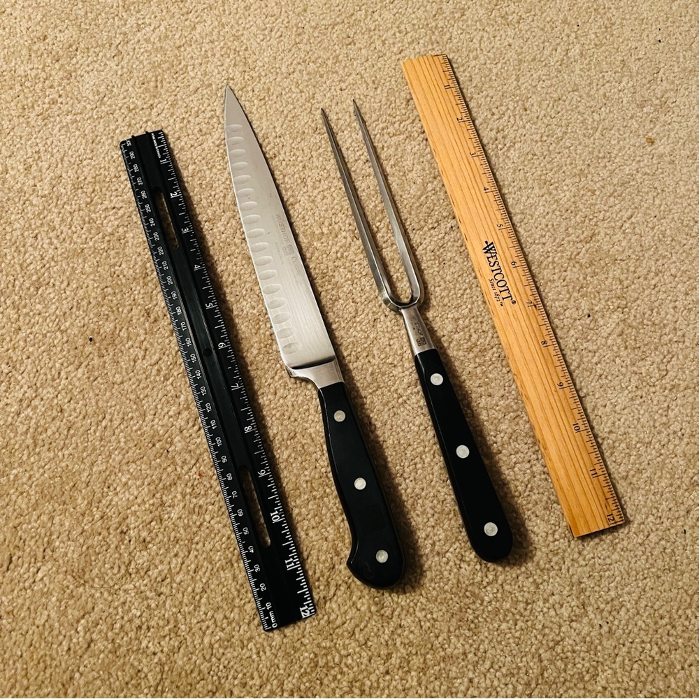 Wusthof Knife fork 2pc set stainless stee